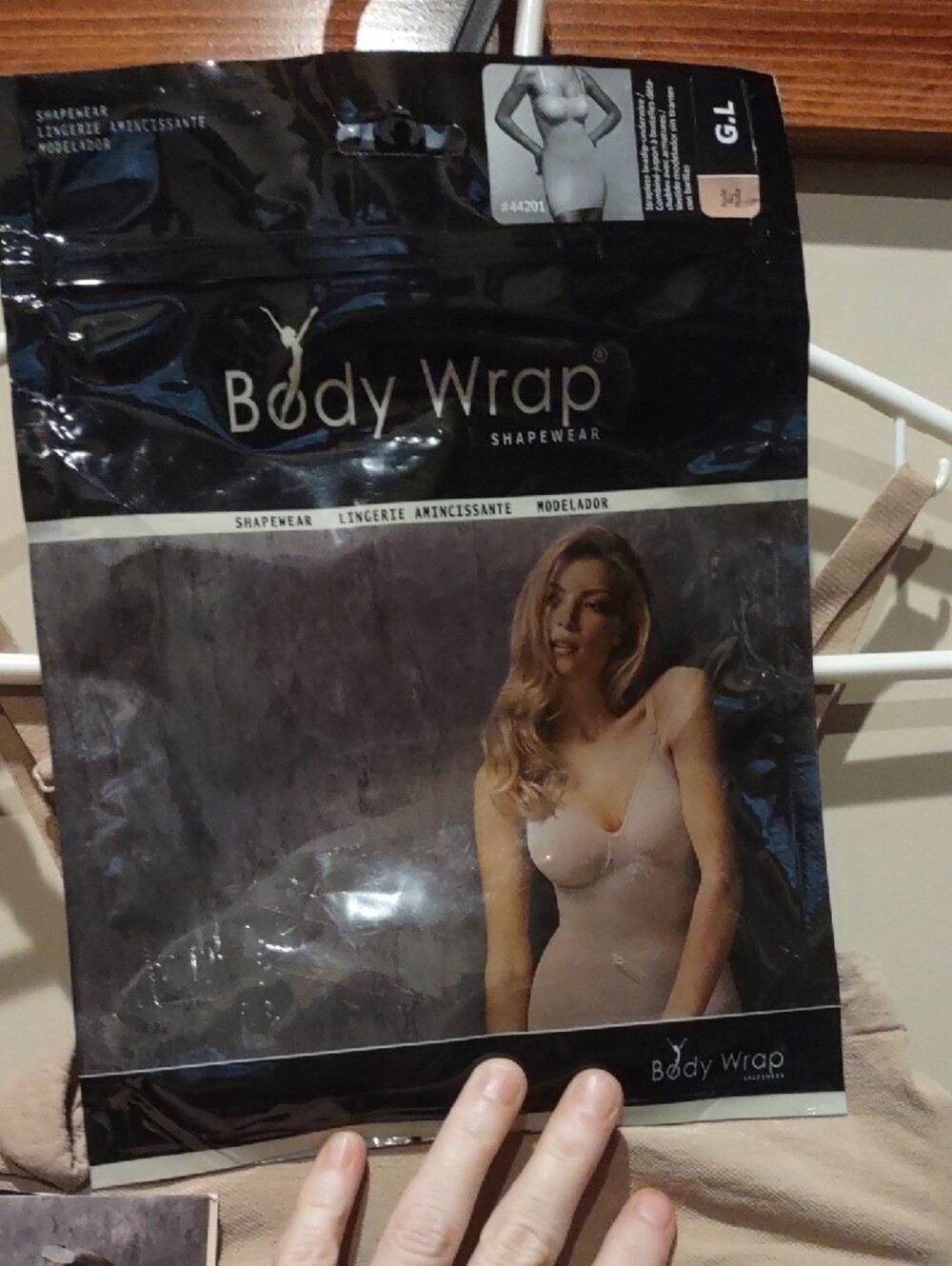 Shapewear Body Wrap Slip Dress in Nude Large - Picture 7 of 10